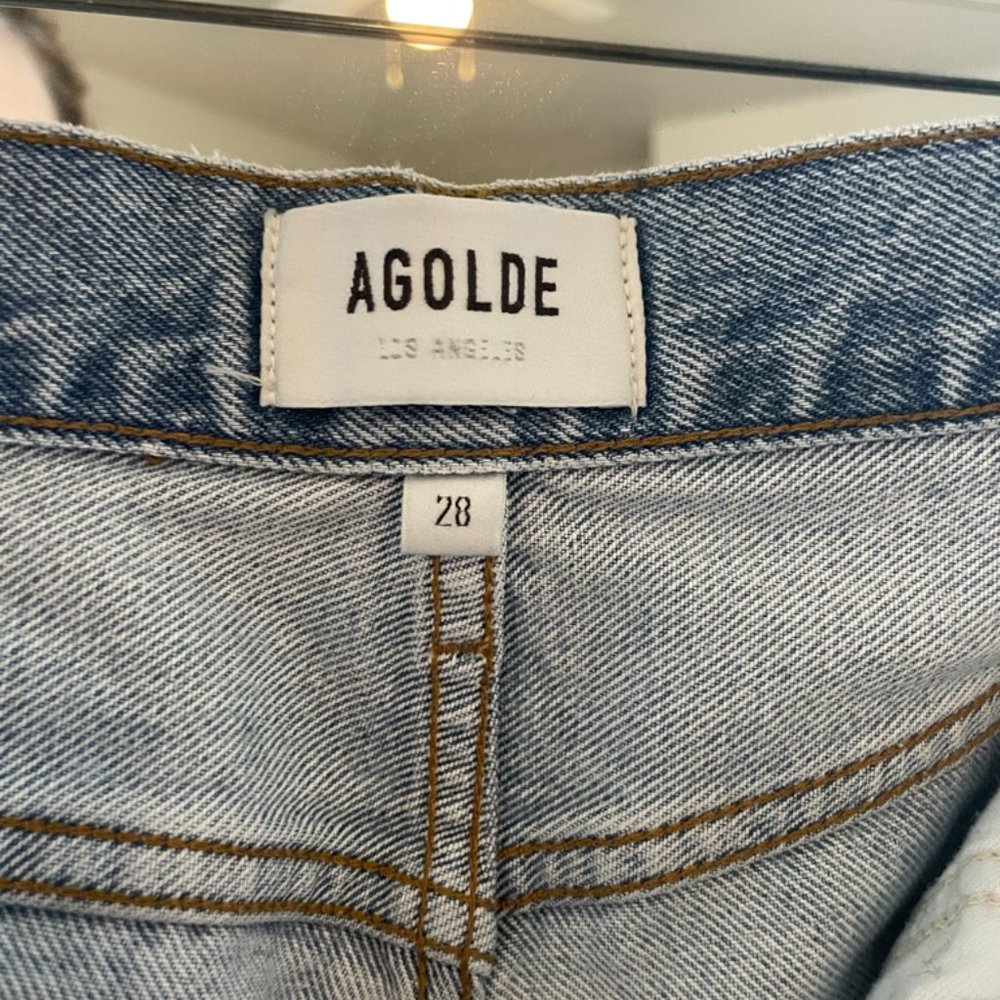 Agolde Lana Mid Rise Vintage Straight Jeans - Picture 7 of 9